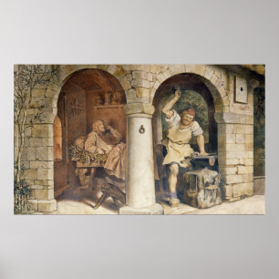 ルーラの鍛冶屋、c.1854 ポスター