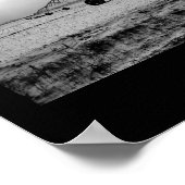 ルーラルウィンターファーム灌漑B&W ポスター (角)