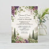 ルーラルウッドフルーツアイビーヴィンヤードリハーサルディナー 招待状 (スタンド正面)