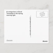 ルーラルテネシー春モーニングライト ポストカード (裏面)