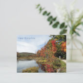 ルーラルニューハンプシャーダートロード紅葉 ポストカード (スタンド正面)
