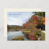 ルーラルニューハンプシャーダートロード紅葉 ポストカード (正面/裏面)