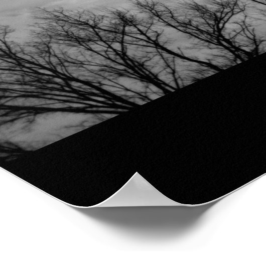 ルーラルネブラスカアンティークウィンドミルウィンターファーム ポスター (角)