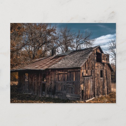 ルーラルファームキャビンまたはオールドバーン ポストカード (正面)