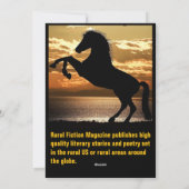 ルーラルフィクション誌のロゴウマとサンセット シーズンカード (裏面)