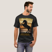 ルーラルフィクション雑誌(日没の飼育馬) Tシャツ (正面フル)