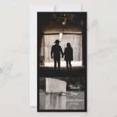 ルーラルフェンスポストカントリーランチありがとう サンキューカード (正面)