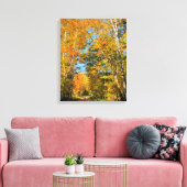 ルーラルロードオータムカラーズニューハンプシャー キャンバスプリント (インサイチュ (リビング))