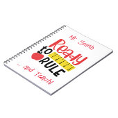 ルーラーとAppleのルールを作成する準備ができている ノートブック (左側)