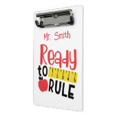 ルーラーとAppleのルールを作成する準備ができている ミニクリップボード (アングル2)