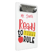 ルーラーとAppleのルールを作成する準備ができている ミニクリップボード (アングル)