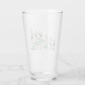 ルーラーの設定のユーモアのある長さ タンブラーグラス (裏面)
