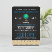 ルーラー&グローブ先生卒業招待状 招待状 (スタンド正面)