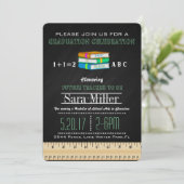 ルーラー&ブック先生卒業招待状 招待状 (スタンド正面)