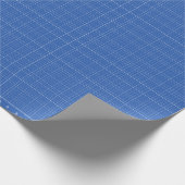 ルーラ付き36インチグリッド裁縫パターン青写真 ラッピングペーパー (角)