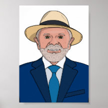 ルーラ大統領の肖像画 - ブラジルのリーダー