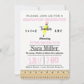 ルーラ&ペンシル先生卒業招待状 招待状 (正面)