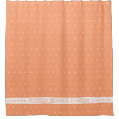 ルーリラックスム・オレンジ・ピーチ シャワーカーテン (正面)