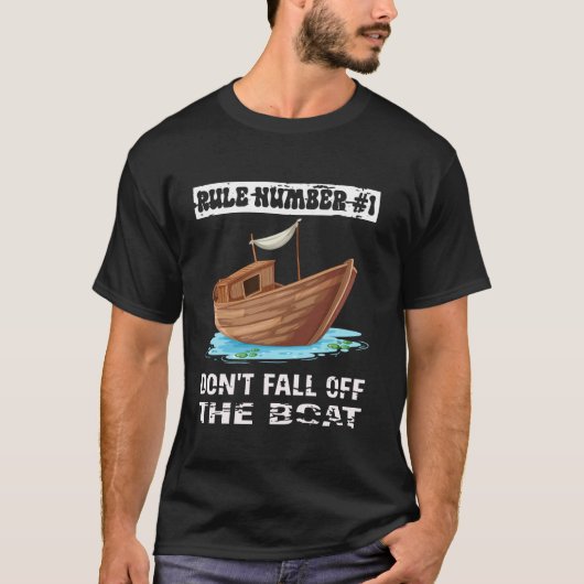 ルールその1:船から落ちるな Tシャツ (正面)