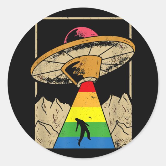 ルールなしLGBTプライドGenderqueer Copy ラウンドシール (正面)