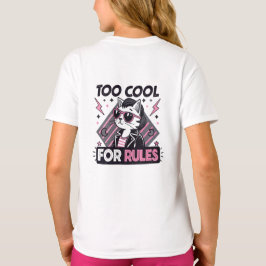 ルールなんて必要なし モダンストリートウェアのネコ Tシャツ