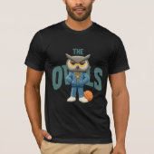 ルールのあるフクロウ Tシャツ (正面)