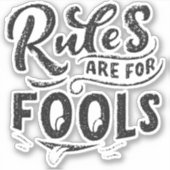 ルールの愚か者 シール (正面)