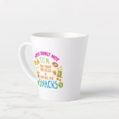 ルールを守るために私を試すつもりはない カフェラテマグ (左アングル)