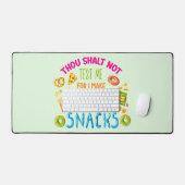 ルールを守るために私を試すつもりはない デスクマット (キーボード&マウス)