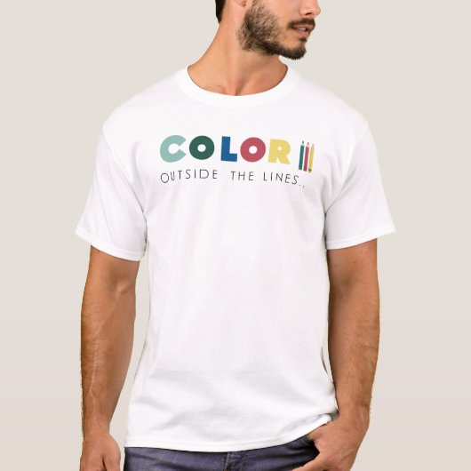 ルールを破り、創造性を受け入れる Tシャツ (正面)