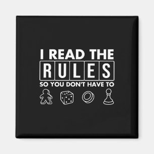 ルールを読んだのは私だからあなたが読まなくて済む おもしろTシャツ マグネット