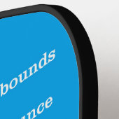 ルールシンプル付き未来的パドルデザイン ピックルボールラケット (左詳細)