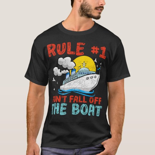 ルールナンバー1 船から落ちないで Cruise Ship Tシャツ (正面)