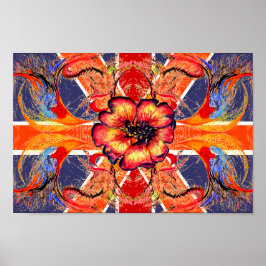 ルールブリタニアエレガントユニオンジャックファンタジー ポスター