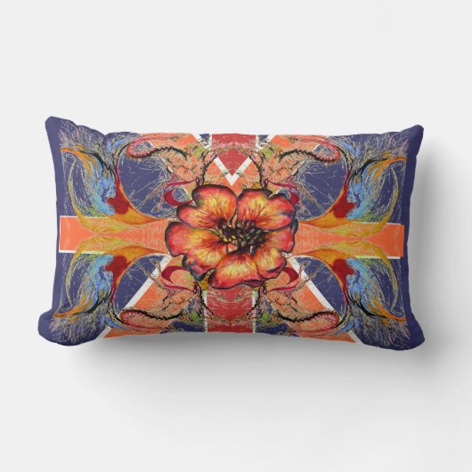 ルールブリタニアエレガントユニオンジャックファンタジー ランバークッション (正面)