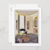 ルールマンが設計した家具を持つインテリア ポストカード (正面/裏面)