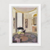 ルールマンが設計した家具を持つインテリア ポストカード (正面)