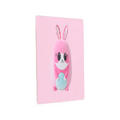 "ルールー"。 抱っこしたくなるようなピンクのクリーチャー メタルプリント (3/4)