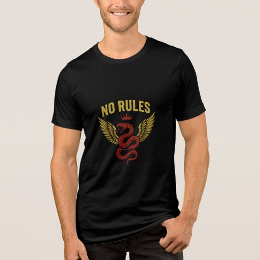 ルール無用のスネークウィングTシャツ トライブレンドTシャツ (正面)