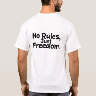 ルール無用 自由 Typography Tシャツ