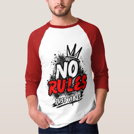 ルール無用 長袖Tシャツ Tシャツ (正面)