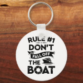 ルール番号1ボート船Cから秋おもしろいしない キーホルダー (正面)