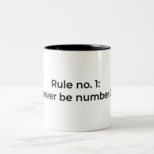ルール番号1：番号2を使用しない ツートーンマグカップ (中央)