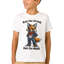 ルール通り、所有ザ森のキツネグラフィックティー