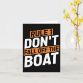 ルール1ボート船クルーズCから秋おもしろいしない カード (黄色い花)