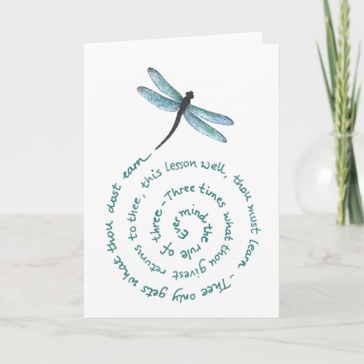 ルール3 – 魔女の法則 – ウィッカ信者リード カード (正面)