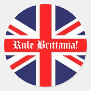 ルールBrittania! – イギリス国旗 ラウンドシール