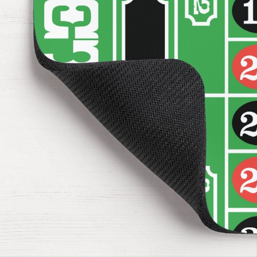 ルーレットのテーブル-勝つべきカジノの賭け マウスパッド (コーナー)