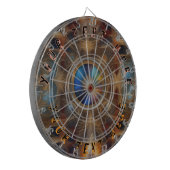 ルーレットカスタム文字とトップ背景 ダーツボード (正面左)