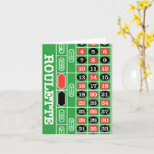 ルーレットテーブル – カジノギャンブルで勝利へ カード (黄色い花)